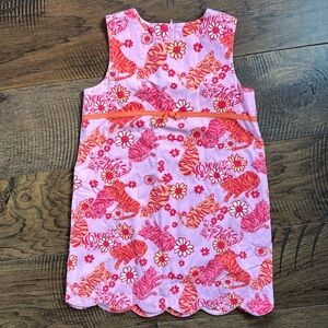 Lilly Pulitzer Tango Tigers cotton shift dress